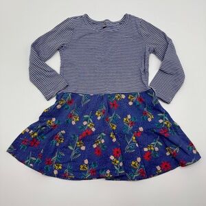 Tea Collection Girls Tiered Skirted Twirl Dress 5 Alpine Wildflower 100% Cotton